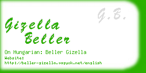 gizella beller business card